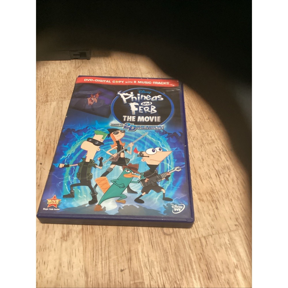 Phineas & Ferb: The Movie Across the 2nd Dimension (DVD 2011 2-Disc + Slipcover)